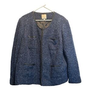 Sejour Navy Textured Blazer
